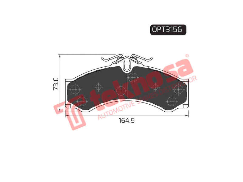 BRAKE PADS - OPT3156 (OPTIMA)