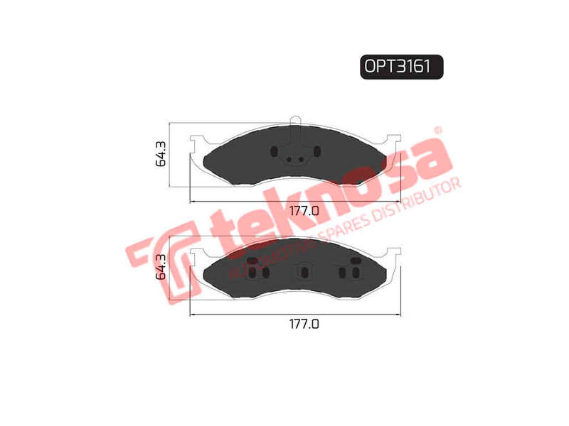 BRAKE PADS - OPT3161 (OPTIMA)