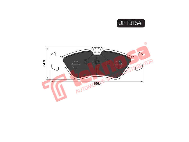 BRAKE PADS - OPT3164 (OPTIMA)