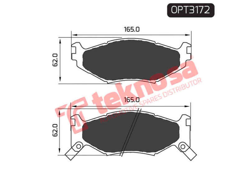 BRAKE PADS - OPT3172 (OPTIMA)