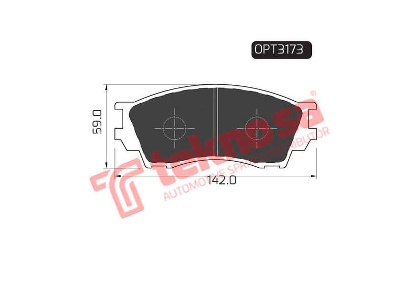 BRAKE PADS - OPT3173 (OPTIMA)