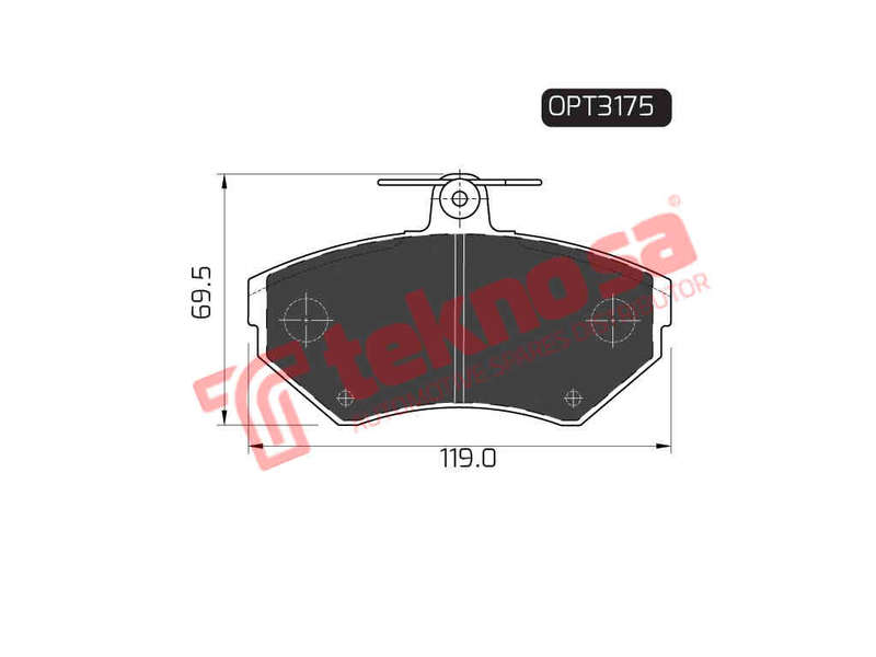 BRAKE PADS - OPT3175 (OPTIMA)