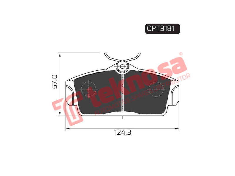 BRAKE PADS - OPT3181 (OPTIMA)