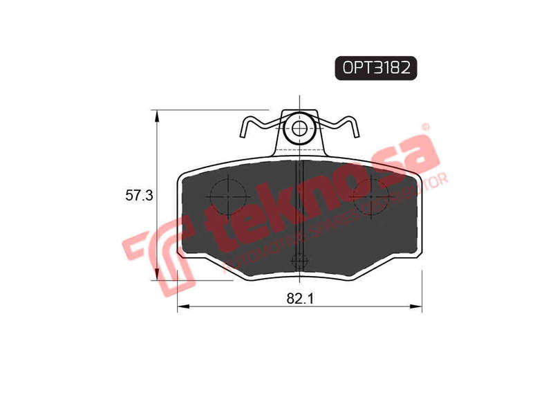 BRAKE PADS - OPT3182 (OPTIMA)