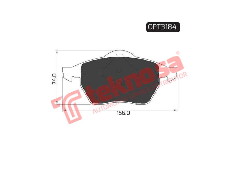 BRAKE PADS - OPT3184 (OPTIMA)