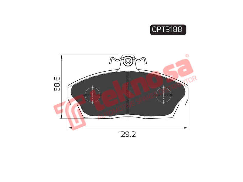 BRAKE PADS - OPT3188 (OPTIMA)