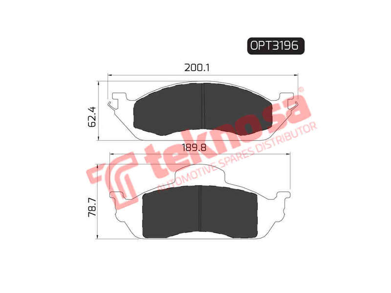 BRAKE PADS - OPT3196 (OPTIMA)