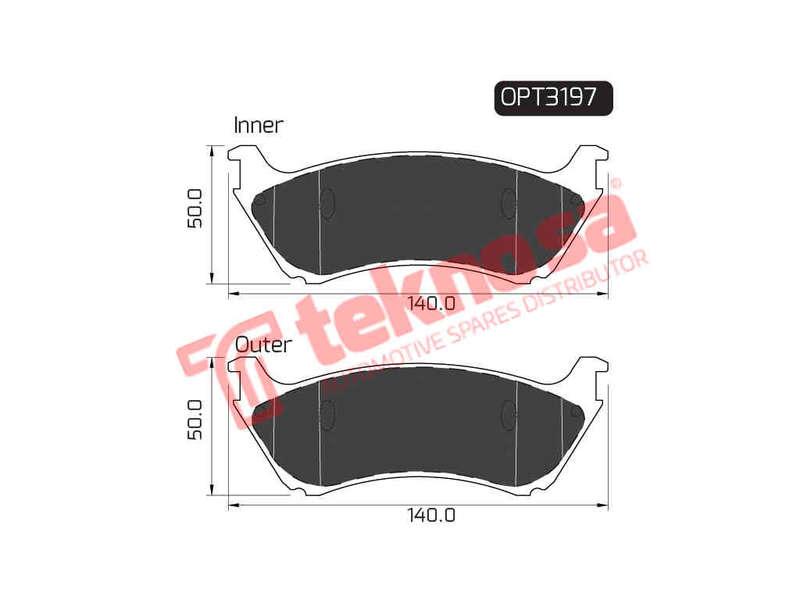 BRAKE PADS - OPT3197 (OPTIMA)