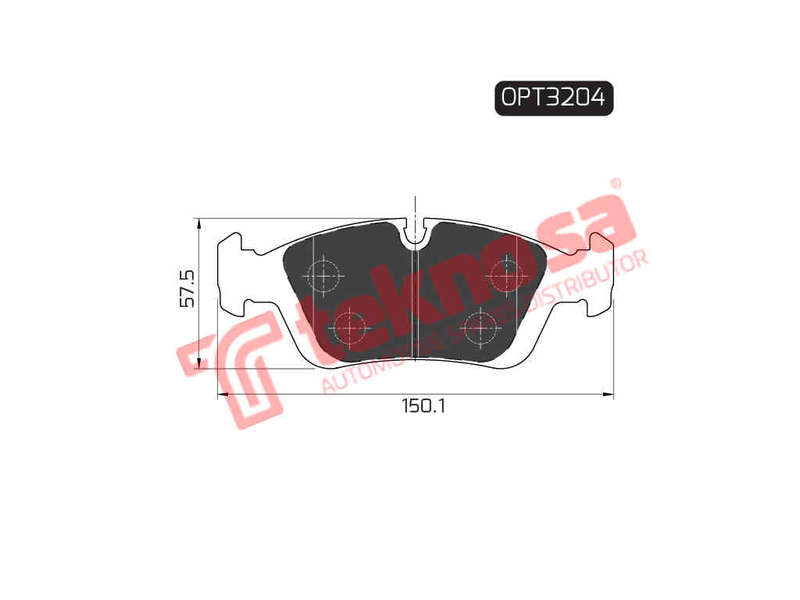 BRAKE PADS - OPT3204 (OPTIMA)