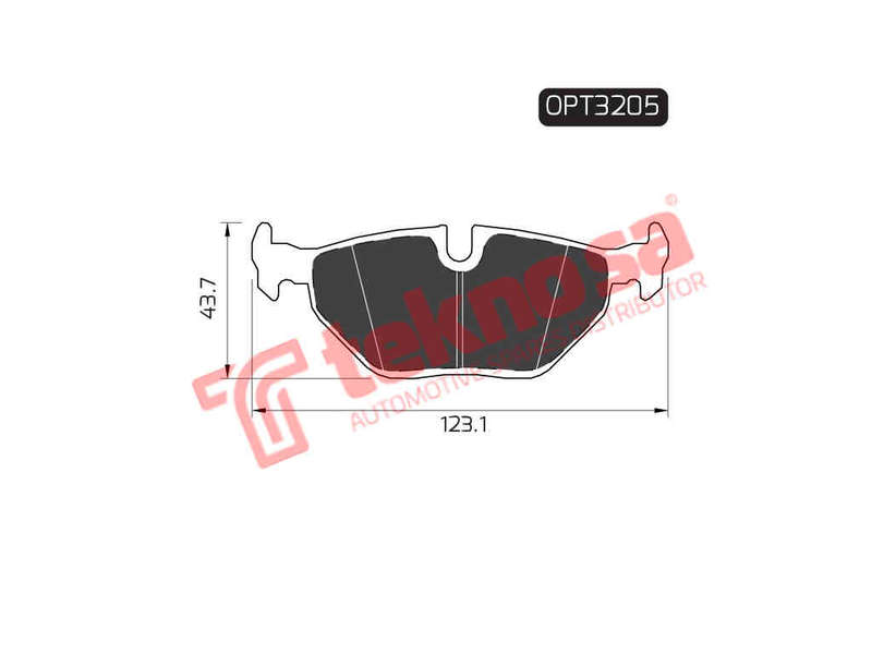 BRAKE PADS - OPT3205 (OPTIMA)