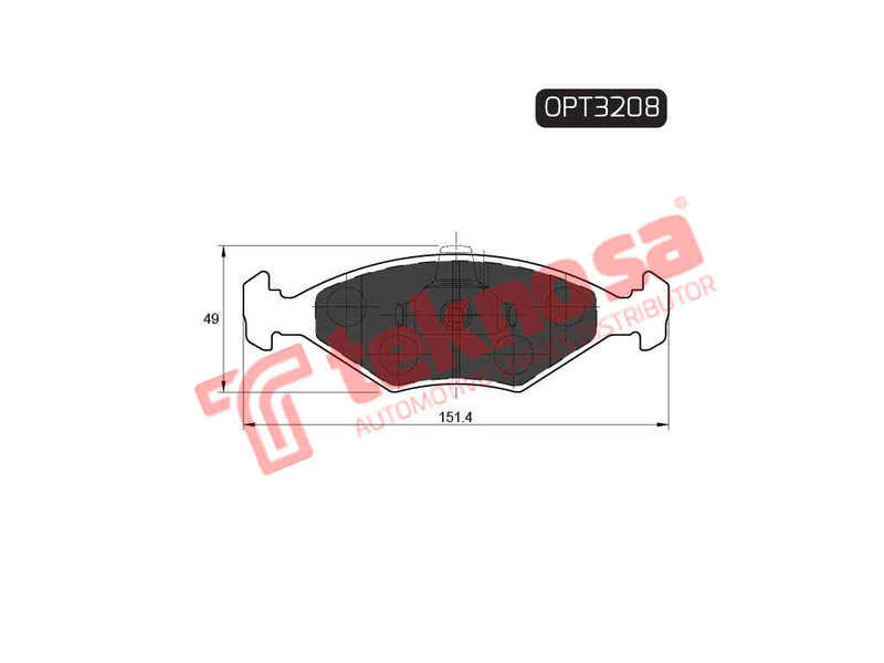 BRAKE PADS - OPT3208 (OPTIMA)