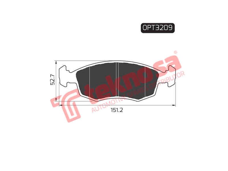 BRAKE PADS - OPT3209 (OPTIMA)