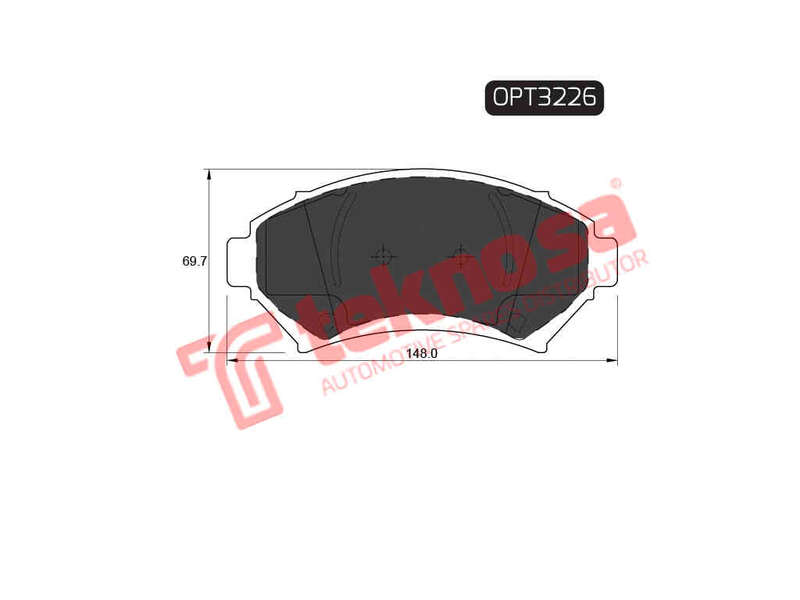 BRAKE PADS - OPT3226 (OPTIMA)