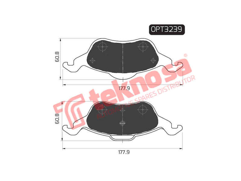 BRAKE PADS - OPT3239 (OPTIMA)