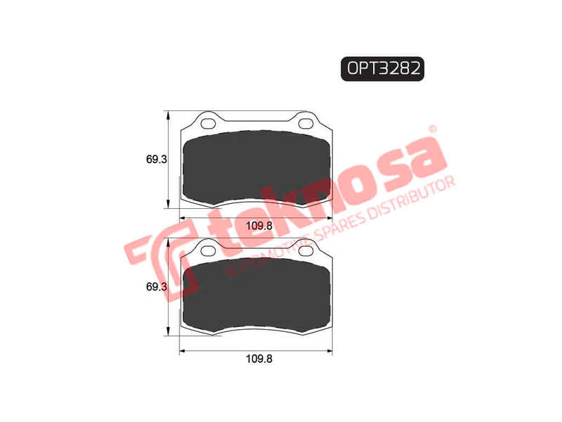 BRAKE PADS - OPT3282 (OPTIMA)