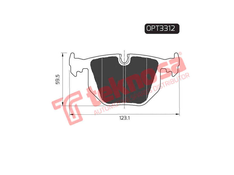 BRAKE PADS - OPT3312 (OPTIMA)