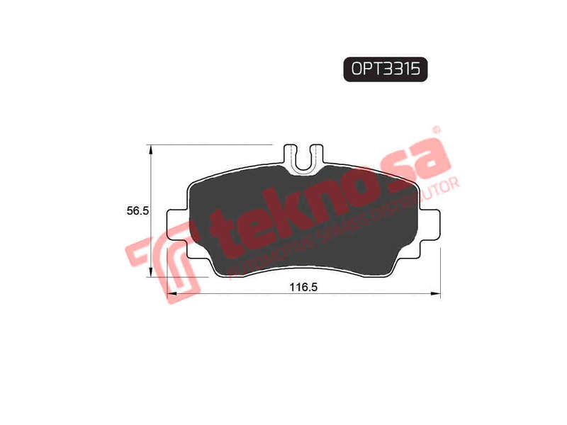 BRAKE PADS - OPT3315 (OPTIMA)