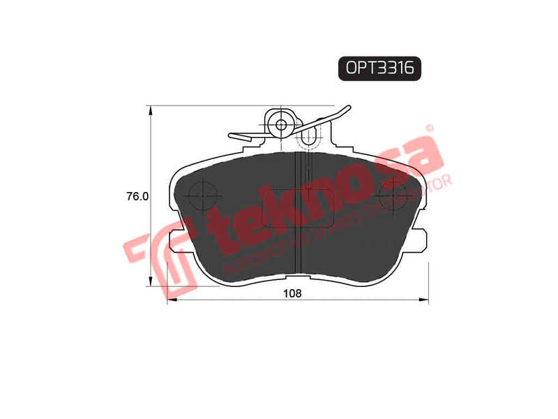 BRAKE PADS - OPT3316 (OPTIMA)