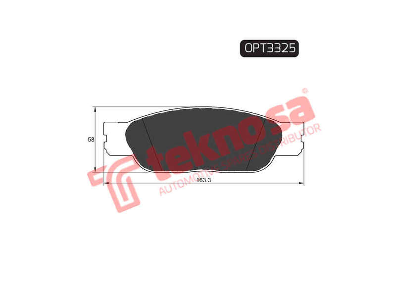 BRAKE PADS - OPT3325 (OPTIMA)