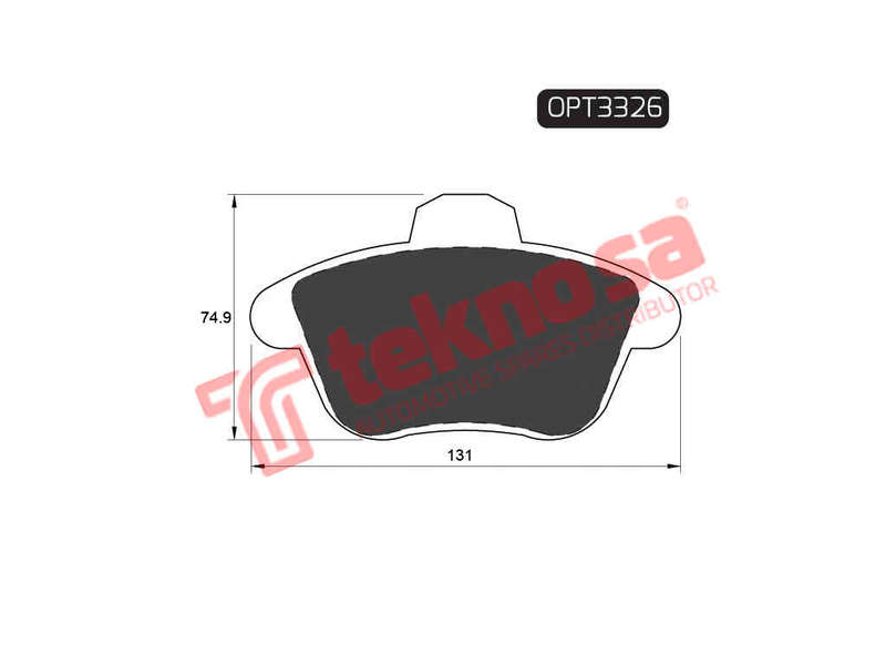 BRAKE PADS - OPT3326 (OPTIMA)