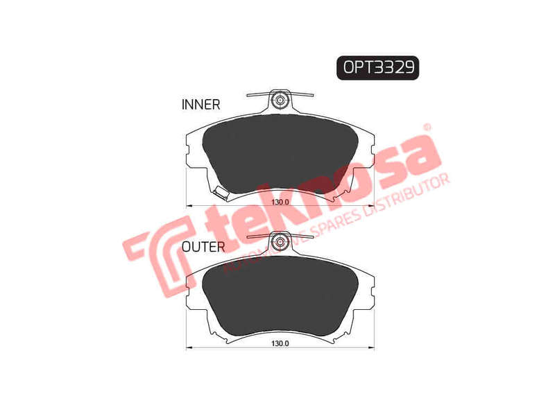 BRAKE PADS - OPT3329 (OPTIMA)