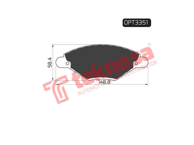 BRAKE PADS - OPT3351 (OPTIMA)
