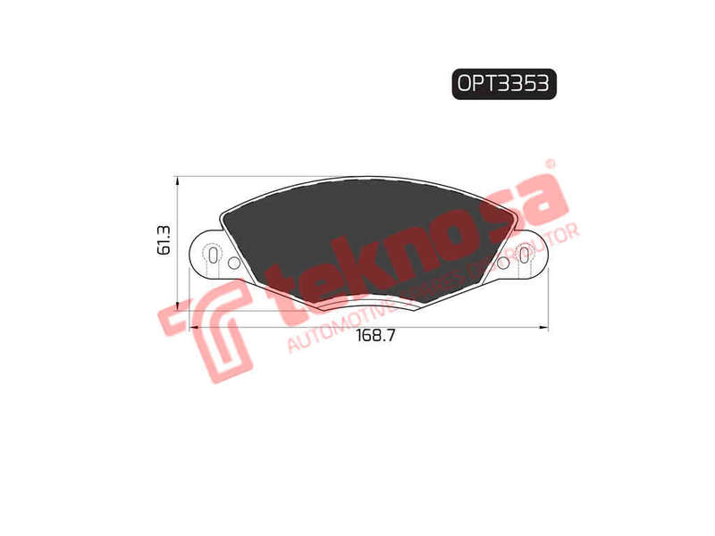 BRAKE PADS - OPT3353 (OPTIMA)
