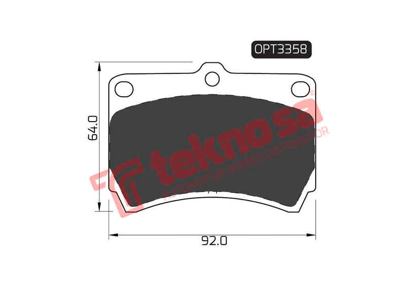 BRAKE PADS - OPT3358 (OPTIMA)