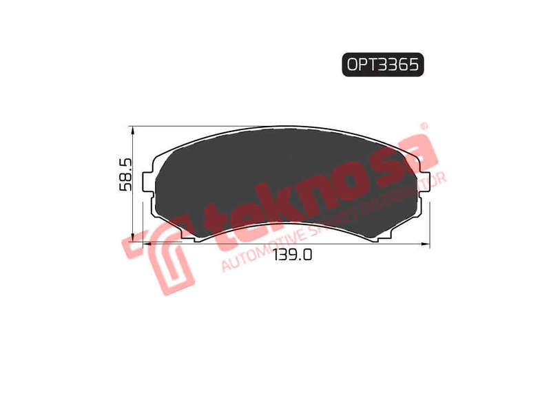 BRAKE PADS - OPT3365 (OPTIMA)