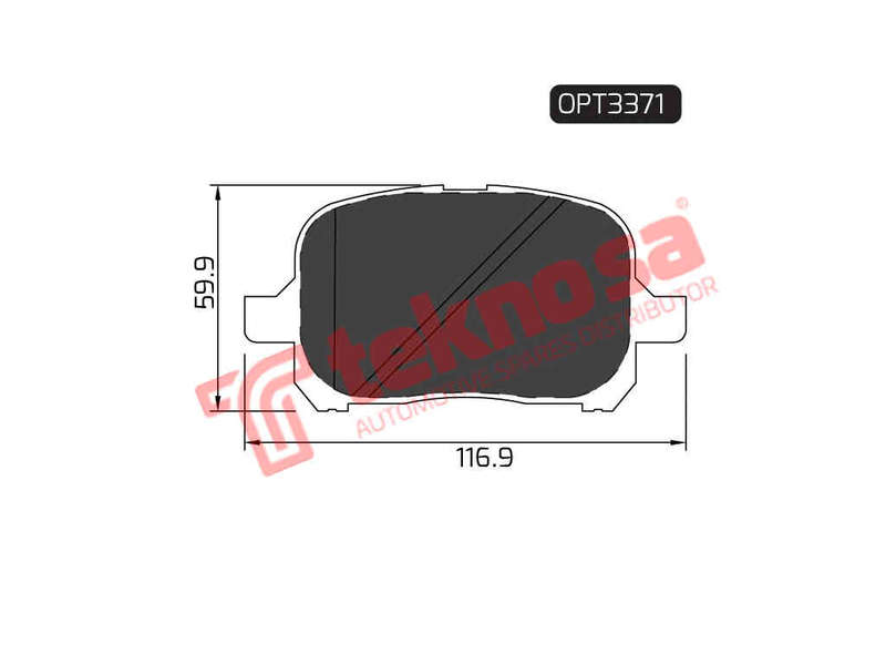 BRAKE PADS - OPT3371 (OPTIMA)