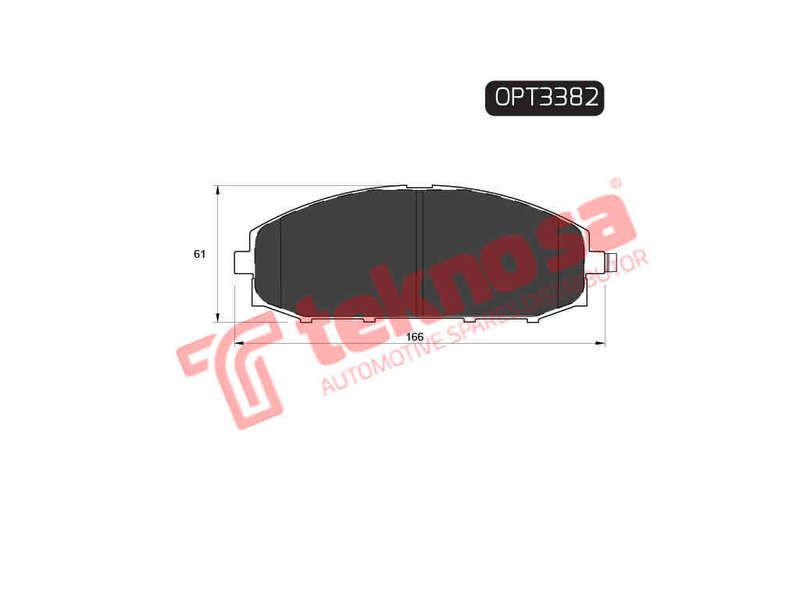 BRAKE PADS - OPT3382 (OPTIMA)