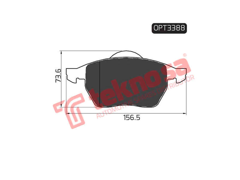 BRAKE PADS - OPT3388 (OPTIMA)