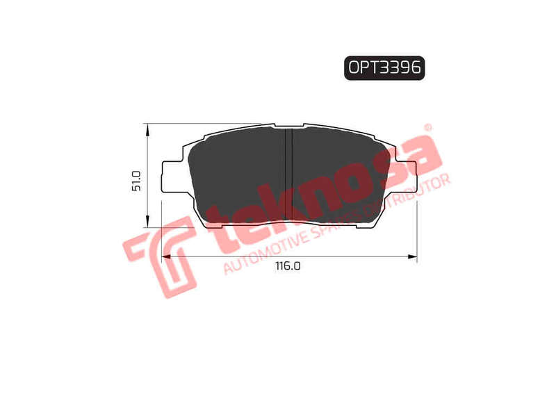 BRAKE PADS - OPT3396 (OPTIMA)