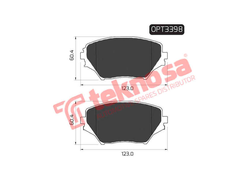 BRAKE PADS - OPT3398 (OPTIMA)