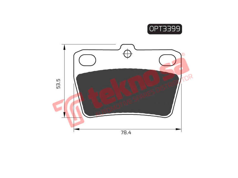 BRAKE PADS - OPT3399 (OPTIMA)