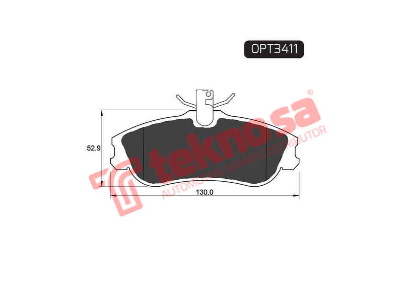BRAKE PADS - OPT3411 (OPTIMA)