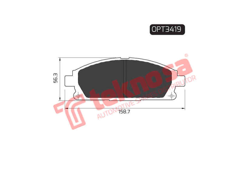 BRAKE PADS - OPT3419 (OPTIMA)