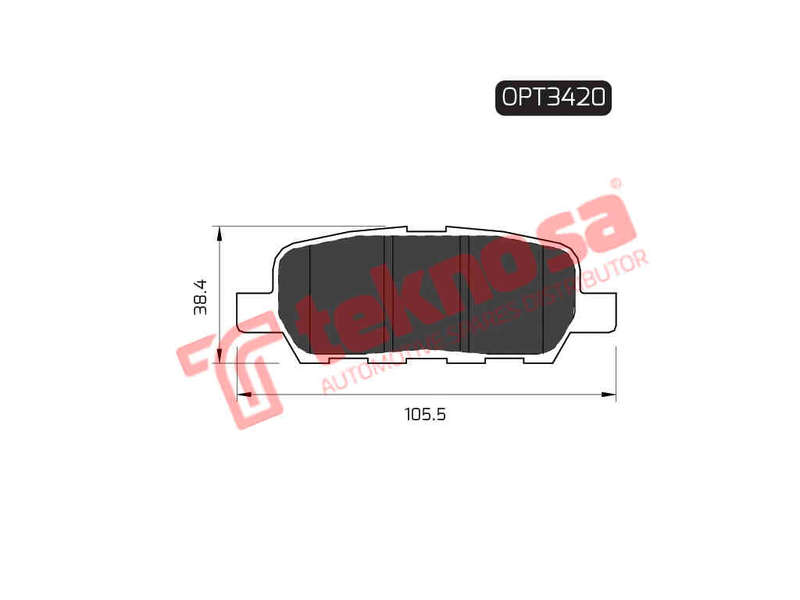 BRAKE PADS - OPT3420 (OPTIMA)