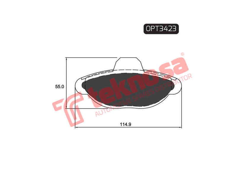 BRAKE PADS - OPT3423 (OPTIMA)