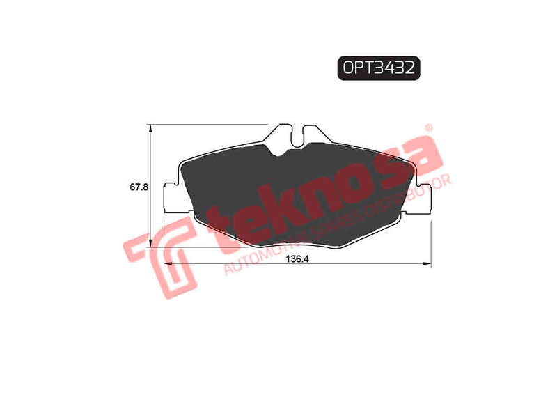 BRAKE PADS - OPT3432 (OPTIMA)