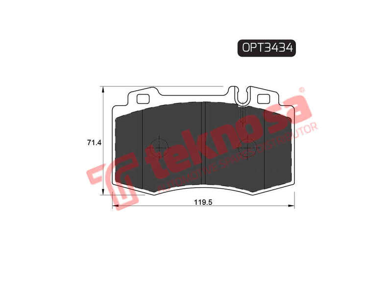 BRAKE PADS - OPT3434 (OPTIMA)