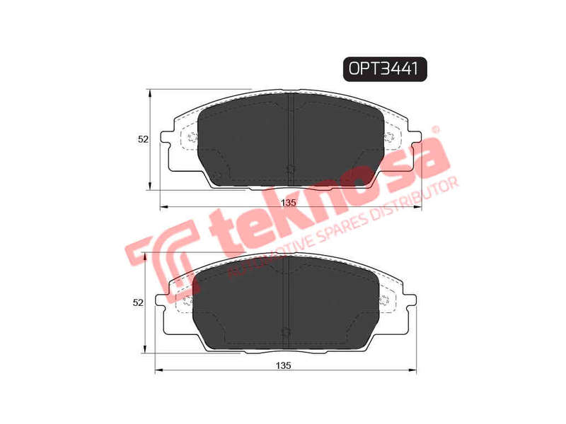 BRAKE PADS - OPT3441 (OPTIMA)