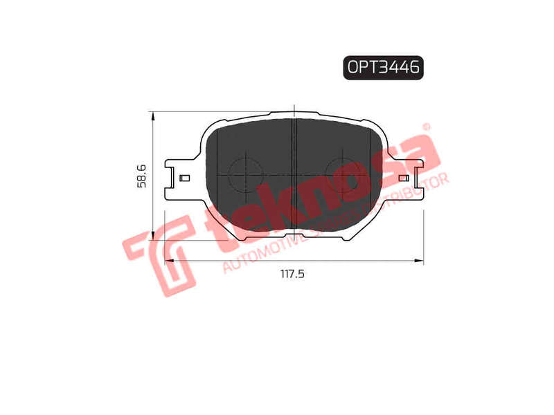 BRAKE PADS - OPT3446 (OPTIMA)