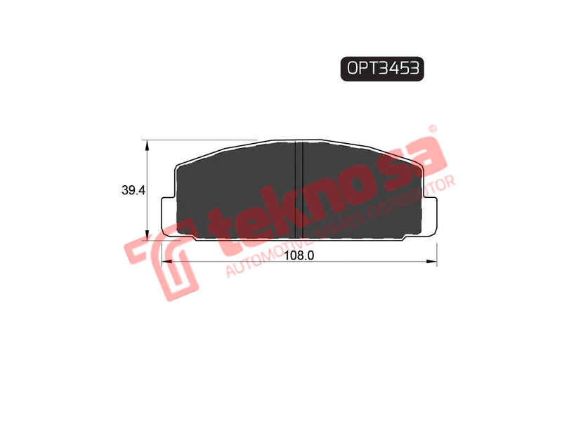 BRAKE PADS - OPT3453 (OPTIMA)
