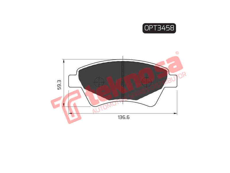 BRAKE PADS - OPT3458 (OPTIMA)
