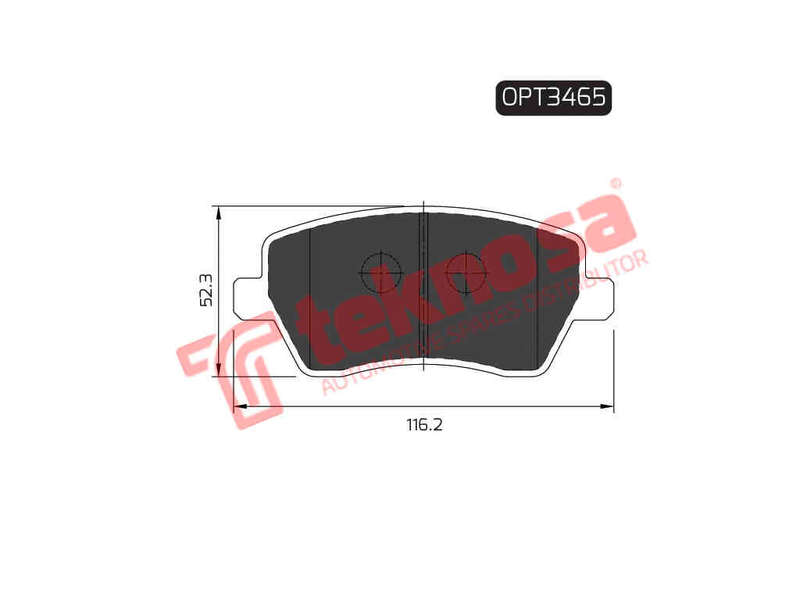 BRAKE PADS - OPT3465 (OPTIMA)