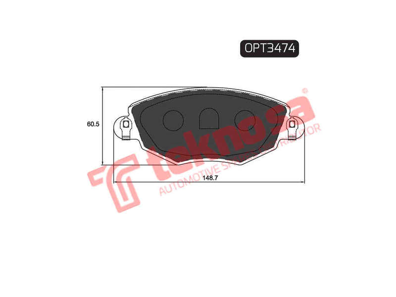 BRAKE PADS - OPT3474 (OPTIMA)