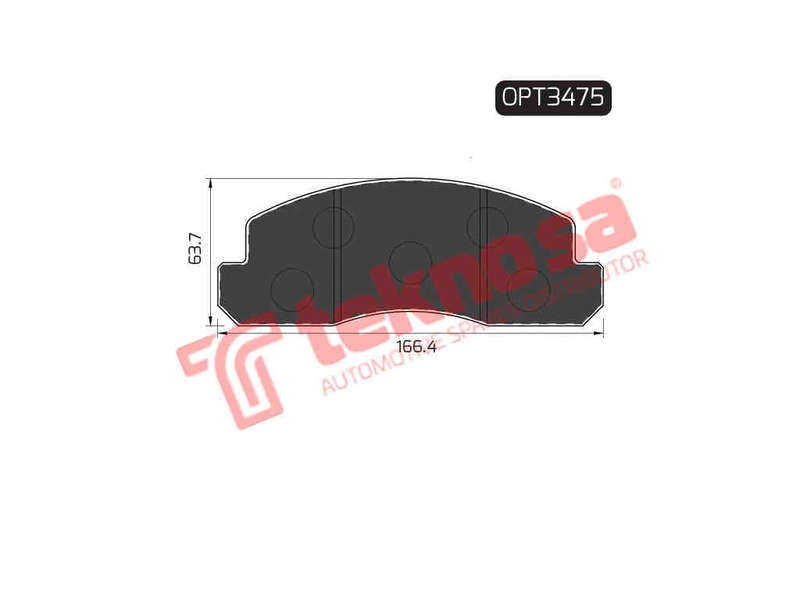 BRAKE PADS - OPT3475 (OPTIMA)