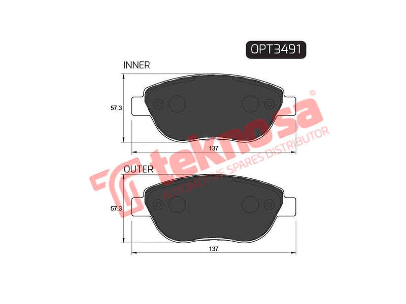 BRAKE PADS - OPT3491 (OPTIMA)