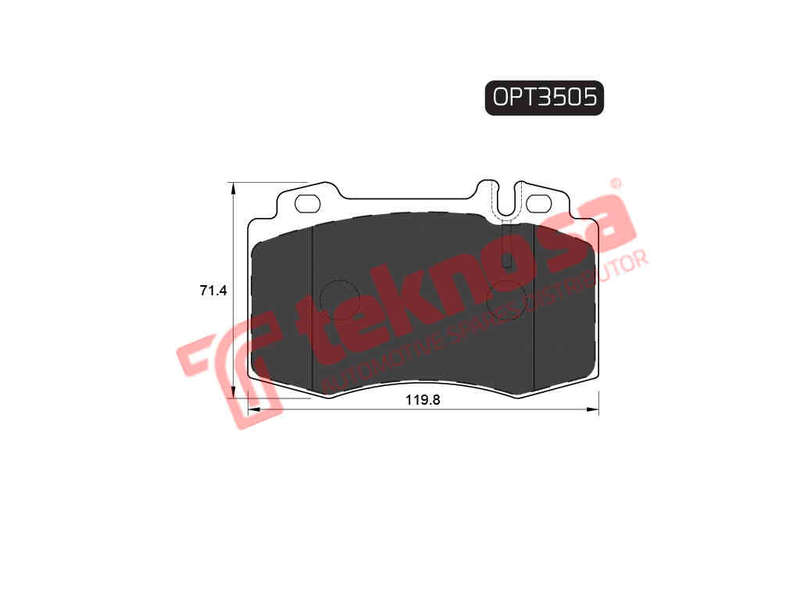 BRAKE PADS - OPT3505 (OPTIMA)